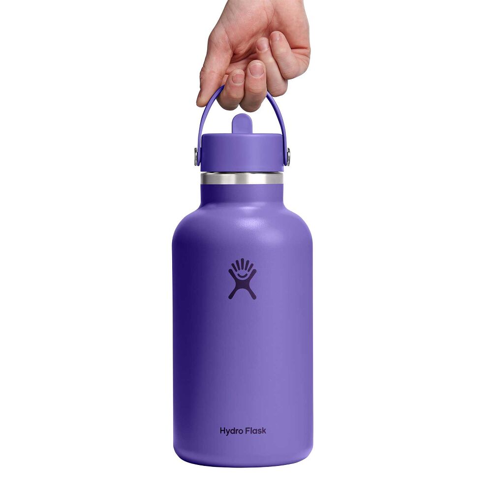 64 oz Wide Mouth with Flex Straw Cap - Utopia Purple
