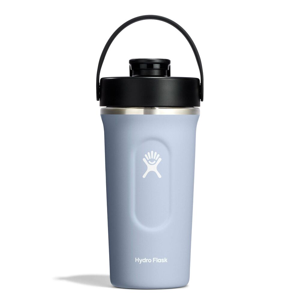 24 oz Insulated Shaker Bottle - Surf - White Logo