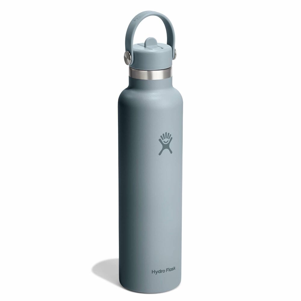 24 oz Standard Mouth with Flex Straw Cap - Shale Gray