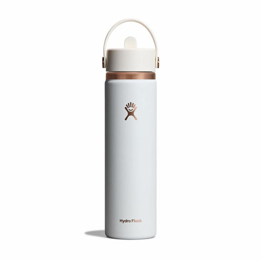 Arc Collection - 24 oz Wide Mouth with Flex Straw Cap - Chalk White Arc